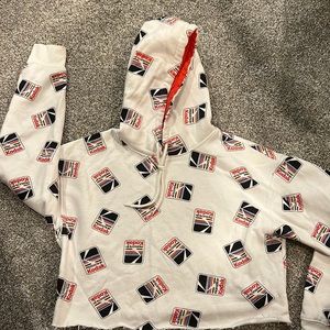 Kodak crop top hoodie size small
